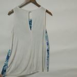 Jennifer Lopez  M Blue White Floral Tank Top Photo 1