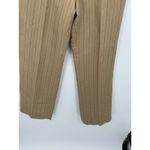 Ann Taylor Loft DressPants Women 8 Tan Striped Linen Blend Slacks Trousers Loose Photo 2