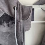 Mondetta  Gray Floral Tie Dye Active Full Zip Hoodie Photo 8