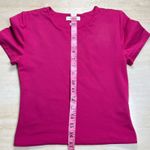 Babaton Pink Cropped Top Fitted Short Sleeve Casual Everyday Tee Shirt - M Photo 7