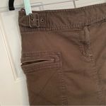 INC Vtg Y2K Cargo Zip Mini Skirt Sz Medium Dark Olive Green Photo 6