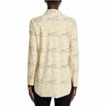 CHIARA BONI Elgah Leopard Lotus Printed Top Size IT 52 US 16 Stretch Photo 8