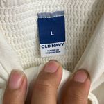 Old Navy  linen blend tie front Cream Dress with Bow Detail Large #711 Photo 4