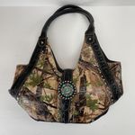 Montana West  Concho Camo Handbag Jeweled w/ Wallet Photo 7