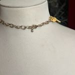 Vintage Cleopatra style Mustard Metal Dangle Disc Necklace. very Stunnin… Yellow Photo 4