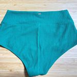 PINK - Victoria's Secret PINK VS CRINKLE HIGH WAIST SHORTIE BIKINI BOTTOM Size L in Timeless Teal Photo 6