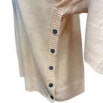 Eileen Fisher Orange Yellow Knit Organic Linen Side Button Sweater Size Medium Photo 2