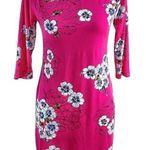Leota  Reversible Dress Pink Floral Sheath 3X Stretch New NWT Photo 0
