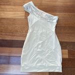 Bebe  | Sequined One Shoulder Mini Dress Small Photo 6