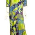 Soft Surroundings Multicolor Maxi Dress watercolor abstract whimsy tall medium Photo 0