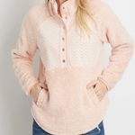 Maurice's  Pink Quilted Sherpa Pullover Sweatshirt Photo 1