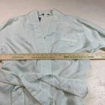 Oscar de la Renta Women's Light Blue Jacquard Floral Kimono Robe Belted Photo 5