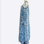NWT Taylor Floral Cold Dress Tired Maxi Dress Blue Size 22W Photo 3