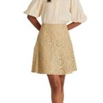 Ralph Lauren  Lamb Leather Laser-Cut Mini Skirt (Black Label) Size 16 NWT $495 Photo 10