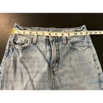 American Eagle Women's Size 0 Short Ripped Mom Jeans Light Blue Denim Photo 2