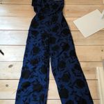 Kate Spade x Target NWT Women's Classic Rose Jumpsuit Blue/Black Size 2 Blue Photo 8
