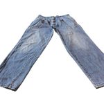 Dockers Vintage Pleated Mom Jeans Light Wash High Rise Cropped Fit Women 28 EUC Photo 3