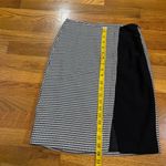 Halogen Womens XXS Black White Houndstooth Color Block Mixed Print Mini Skirt Photo 3