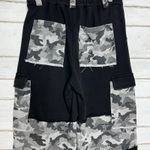 POL  Black Cargo Wide Leg Sweatpants Pants Gray Camo Lounge Streetwear Size Small Photo 11