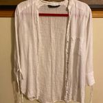 ZARA White Long Sleeve Button Up Shirt Photo 0