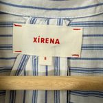 Xirena Marlowe Coastal Stripe Midi Shirt Dress Women Small White Blue Preppy NWT Photo 9