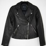 Madewell NEW  washed Leather Motorcycle‎ Jacket, size S Photo 0