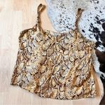 Reformation Rhodes In Boa Snake Python Print Animal Camisole Tank Top Size M Photo 1