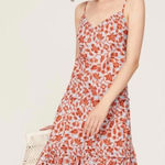 Derek Lam Collective Floral Midi V-Neck dress Photo 0