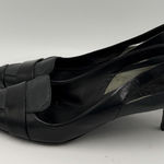 Tory Burch Leather Kitten Heel Brogue Accent Pumps Size 9 Old Money Quiet Luxury Photo 0