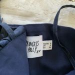 Princess Polly  Womens Navy Blue Corset Mini Dress Size 4 Satin Photo 1