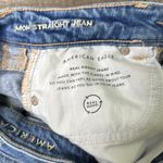 American Eagle  Outfitters Light Blue Distressed Mom Straight Jeans Photo 7