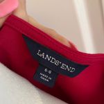 Lands' End Women's Red Cap sleeve Midi Dress Sz 6 Photo 1