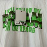 Ganni NWT  Dream Graphic-Print Relaxed-Fit Organic Cotton-Jersey T-Shirt Photo 4