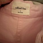 Wilfred Free  Pink Button Down Long Sleeve Shirt Dress Photo 1