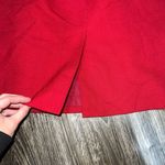 Amanda Smith  Red Wool Skirt Photo 4