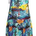One Teaspoon Womens Boho Beachy Tropical Hawaiian Sleeveless Dress Size M Blue Photo 0