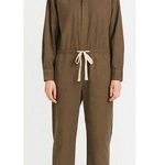 Eileen Fisher NWT Classic Collar Jumpsuit in Surplus Unisex Utility Coverall XS Photo 0