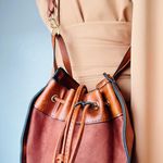 Paperbag Purse NWOT Brown Photo 11