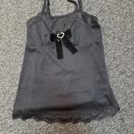 Romwe Black Embellished Sleeveless Tank Top Photo 0