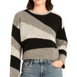 Urban Outfitters Willow & Wind Geo Striped Fuzzy Knit Sweater Photo 0