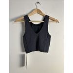 New Lululemon Size 2 Ribbed Softstreme Cropped Tank BLK Black Photo 2