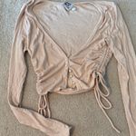 Princess Polly  Light Pink Ruched Long Sleeve Photo 0