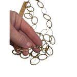 Olia signed Golden ring chain link long necklace Gold Photo 4