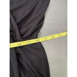 Loveappella Lovcappelia Black Surplice Jumpsuit Soft Stretch Knit with Pockets & Cuffed Hem Photo 10