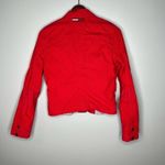 Tommy Hilfiger VINTAGE Y2K red corduroy front button flag logo jacket size large Photo 2