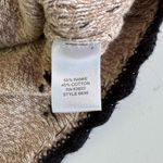 Christopher & Banks Vintage 90s  Tan Black Hand Embroidered V Neck Sweater Medium Photo 6