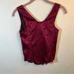 Victoria's Secret Victoria’s Secret Vintage Red Black Corset Lace Up Medium Photo 6