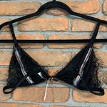 Frederick's of Hollywood  Women's Lace Tie Front Open Cup Bralette Black - Size M Photo 1