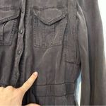 Alice + Olivia  Kota Utility Long Sleeve Shorts Romper Snap Front Women’s 4 Photo 4