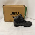 Jbu  Black and Gray Ankle Booties with Rugged‎ Design Photo 4